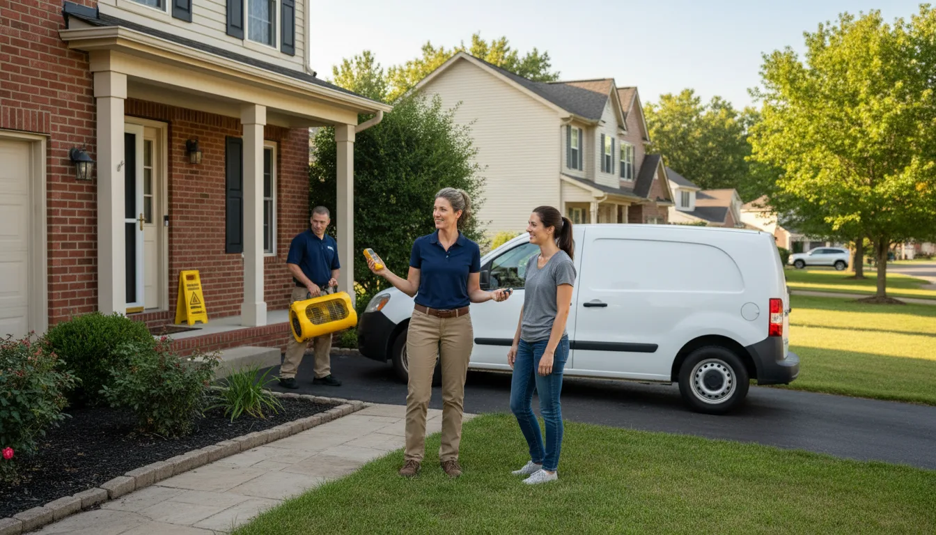 Residential water damage restoration in Parkhill, PA